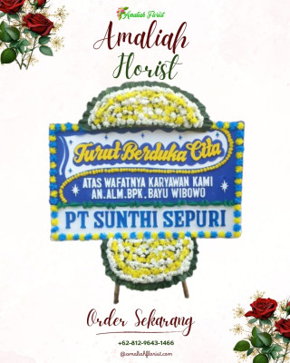 Papan Bunga Duka di Ponelo Kepulauan